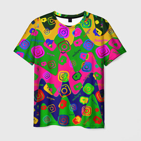 Мужская футболка 3D с принтом Instagram , 100% полиэфир | прямой крой, круглый вырез горловины, длина до линии бедер | application | instagram | инстаграм | приложение