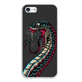 Чехол для iPhone 5/5S матовый с принтом Viper , Силикон | Область печати: задняя сторона чехла, без боковых панелей | animals | art | poison | snake | venom | venomous | viper | арт | гадюка | животное | животные | змеи | змей | змея | картинка | картинки | прикольная | прикольные | яд | ядовитая | ядовитый