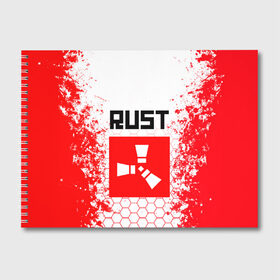 Альбом для рисования с принтом RUST , 100% бумага
 | матовая бумага, плотность 200 мг. | magic rust | rust | rust 2019 | раст | раст 2019. | раст легаси