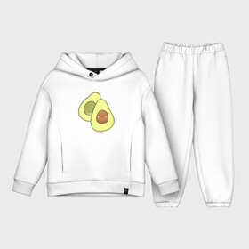 Детский костюм хлопок Oversize с принтом Авокадо ,  |  | avocados | авокадо | веганский | вегетарианский | вегетарианское | еда | едой | еды | зеленое | зелёные | зеленый | фрукт | фруктами | фруктовое | фруктовый | фрукты