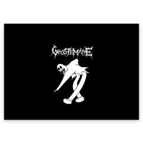 Поздравительная открытка с принтом GHOSTEMANE  , 100% бумага | плотность бумаги 280 г/м2, матовая, на обратной стороне линовка и место для марки
 | eric whitney | ghostemane | trash | треш