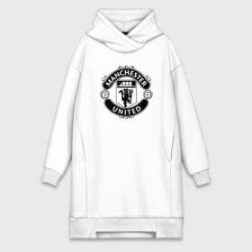 Платье-худи хлопок с принтом МАНЧЕСТЕР ЮНАЙТЕД ,  |  | fc | fcmu | football | football club | manchester united | sport | манчестер юнайтед | спорт | фк | фкмю | футбол | футбольный клуб