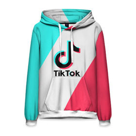 Мужская толстовка 3D с принтом TIKTOK , 100% полиэстер | двухслойный капюшон со шнурком для регулировки, мягкие манжеты на рукавах и по низу толстовки, спереди карман-кенгуру с мягким внутренним слоем. | Тематика изображения на принте: tik | tik tok | tiktok | tok | тик | тик ток | тикток | ток