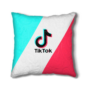 Подушка 3D с принтом TIKTOK , наволочка – 100% полиэстер, наполнитель – холлофайбер (легкий наполнитель, не вызывает аллергию). | состоит из подушки и наволочки. Наволочка на молнии, легко снимается для стирки | tik | tik tok | tiktok | tok | тик | тик ток | тикток | ток