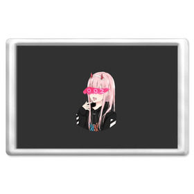 Магнит 45*70 с принтом Zero Two , Пластик | Размер: 78*52 мм; Размер печати: 70*45 | ahegao | anime | girl | girls | hikky | kawaii | kowai | senpai | waifu | yandre | аниме | ахегао | вайфу | девушка | кавай | кун | семпай | сенпай | тян