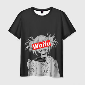 Мужская футболка 3D с принтом Waifu , 100% полиэфир | прямой крой, круглый вырез горловины, длина до линии бедер | ahegao | anime | girl | girls | hikky | kawaii | kowai | senpai | supreme | waifu | yandre | аниме | ахегао | вайфу | девушка | кавай | кун | семпай | сенпай | супреме | суприм | тян