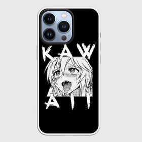 Чехол для iPhone 13 Pro с принтом KAWAII ,  |  | Тематика изображения на принте: ahegao | anime | girl | girls | hikky | kawaii | kowai | senpai | waifu | yandre | аниме | ахегао | вайфу | девушка | кавай | кун | семпай | сенпай | тян