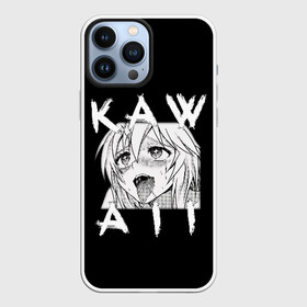Чехол для iPhone 13 Pro Max с принтом KAWAII ,  |  | ahegao | anime | girl | girls | hikky | kawaii | kowai | senpai | waifu | yandre | аниме | ахегао | вайфу | девушка | кавай | кун | семпай | сенпай | тян