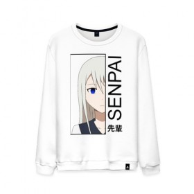 Мужской свитшот хлопок с принтом Senpai , 100% хлопок |  | ahegao | anime | girl | girls | hikky | kawaii | kowai | senpai | waifu | yandre | аниме | ахегао | вайфу | девушка | кавай | кун | семпай | сенпай | тян