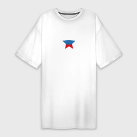 Платье-футболка хлопок с принтом Военно воздушные силы ,  |  | 23 февраля | ввс | вдв | вооруженные силы рф | день защитника отечества | рода войск | силовые структуры