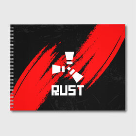 Альбом для рисования с принтом RUST , 100% бумага
 | матовая бумага, плотность 200 мг. | Тематика изображения на принте: magic rust | rust | rust 2019 | раст | раст 2019. | раст легаси