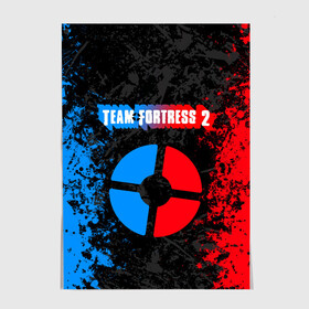 Постер с принтом TEAM FORTRESS 2 RED VS BLUE , 100% бумага
 | бумага, плотность 150 мг. Матовая, но за счет высокого коэффициента гладкости имеет небольшой блеск и дает на свету блики, но в отличии от глянцевой бумаги не покрыта лаком | fortress 2 | team 2 | team fortress | team fortress 2 | тим 2 | тим фортрес. | тим фортресс | тим фортресс 2 | фортресс 2