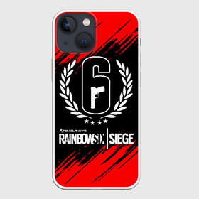 Чехол для iPhone 13 mini с принтом RAINBOW SIX | SIEGE ,  |  | 6 | outbreak | rainbow | rainbow six siege | six | tom clancys | радуга осада | том клэнси