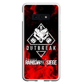 Чехол для Samsung S10E с принтом RAINBOW SIX SIEGE OUTBREAK , Силикон | Область печати: задняя сторона чехла, без боковых панелей | 6 | outbreak | rainbow | rainbow six siege | six | tom clancys | радуга осада | том клэнси