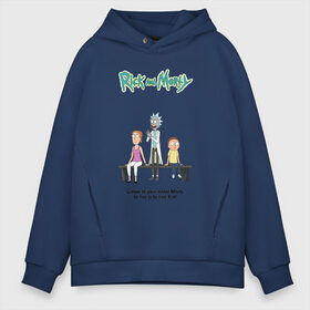 Мужское худи Oversize хлопок с принтом Rick and Morty , френч-терри — 70% хлопок, 30% полиэстер. Мягкий теплый начес внутри —100% хлопок | боковые карманы, эластичные манжеты и нижняя кромка, капюшон на магнитной кнопке | Тематика изображения на принте: morty | rick | rick and morty | summer | t shirt | vdosadir