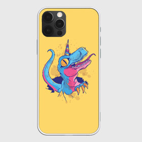 Чехол для iPhone 12 Pro Max с принтом Динозавр Единорог , Силикон |  | dino | dinosaur | unicorn | дино | динозавр | единорог