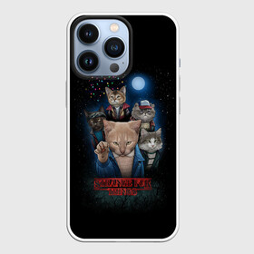 Чехол для iPhone 13 Pro с принтом Stranger Things ,  |  | 11 | buster | cat | demogorgon | ghost | stranger things | демогоргон | загадочные события | изнанка | кот | котенок | кошка | монстр | охотники | очень странные дела | приведения