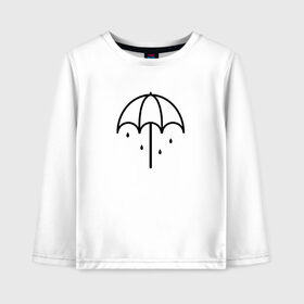 Детский лонгслив хлопок с принтом Bring Me The Horizon , 100% хлопок | круглый вырез горловины, полуприлегающий силуэт, длина до линии бедер | bring me the horizon | зонт | музыка | рок