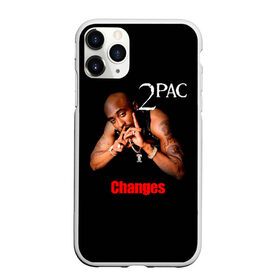 Чехол для iPhone 11 Pro Max матовый с принтом 2pac , Силикон |  | 2pac | changes | nigga | oldschool | pac | rap | нигга | олдскулл | пак | рэп | тупак