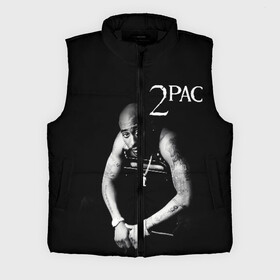 Мужской жилет утепленный 3D с принтом 2pac ,  |  | Тематика изображения на принте: 2pac | changes | nigga | oldschool | pac | rap | нигга | олдскулл | пак | рэп | тупак