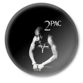 Значок с принтом 2pac ,  металл | круглая форма, металлическая застежка в виде булавки | Тематика изображения на принте: 2pac | changes | nigga | oldschool | pac | rap | нигга | олдскулл | пак | рэп | тупак