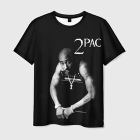 Мужская футболка 3D с принтом 2pac , 100% полиэфир | прямой крой, круглый вырез горловины, длина до линии бедер | 2pac | changes | nigga | oldschool | pac | rap | нигга | олдскулл | пак | рэп | тупак