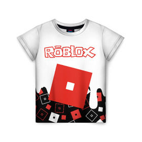 Детская футболка 3D с принтом ROBLOX , 100% гипоаллергенный полиэфир | прямой крой, круглый вырез горловины, длина до линии бедер, чуть спущенное плечо, ткань немного тянется | roblox | roblox simulator. | код роблокс | роблокс | роблокс симулятор