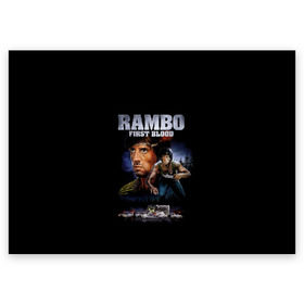 Поздравительная открытка с принтом Rambo: First Blood , 100% бумага | плотность бумаги 280 г/м2, матовая, на обратной стороне линовка и место для марки
 | Тематика изображения на принте: action | army | blood | first | john | last | rambo | stallone | states | sylvester | united | usa | армия | боевик | джон | кровь | первая | последняя | рэмбо | сильвестр | сталлоне | сша