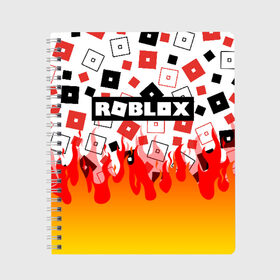 Тетрадь с принтом ROBLOX , 100% бумага | 48 листов, плотность листов — 60 г/м2, плотность картонной обложки — 250 г/м2. Листы скреплены сбоку удобной пружинной спиралью. Уголки страниц и обложки скругленные. Цвет линий — светло-серый
 | roblox | roblox simulator. | код роблокс | роблокс | роблокс симулятор