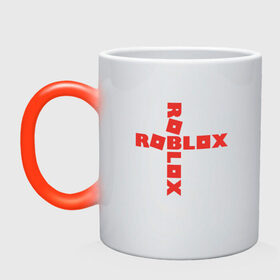 Кружка хамелеон с принтом ROBLOX , керамика | меняет цвет при нагревании, емкость 330 мл | roblox | roblox simulator. | код роблокс | роблокс | роблокс симулятор