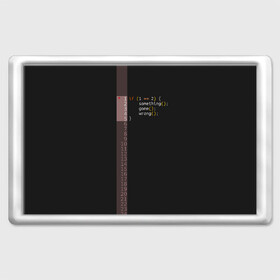 Магнит 45*70 с принтом if 1 == 2  , Пластик | Размер: 78*52 мм; Размер печати: 70*45 | it | php | айтишник | код | кодер | ошибка | програма | програмист | программа | программист | разработка | разработчик | сайт | сайты | си | си плюсплюс | си шарп | технарь | условие | явапхп | яваскрипт