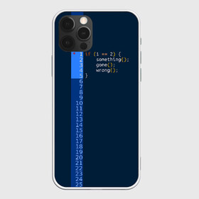 Чехол для iPhone 12 Pro Max с принтом if 1 == 2 , Силикон |  | it | php | айтишник | код | кодер | ошибка | програма | програмист | программа | программист | разработка | разработчик | сайт | сайты | си | си плюсплюс | си шарп | технарь | условие | явапхп | яваскрипт