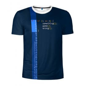 Мужская футболка 3D спортивная с принтом if 1 == 2 , 100% полиэстер с улучшенными характеристиками | приталенный силуэт, круглая горловина, широкие плечи, сужается к линии бедра | it | php | айтишник | код | кодер | ошибка | програма | програмист | программа | программист | разработка | разработчик | сайт | сайты | си | си плюсплюс | си шарп | технарь | условие | явапхп | яваскрипт