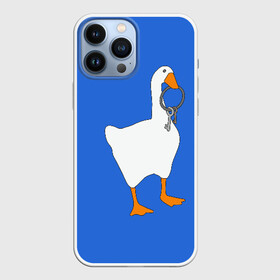 Чехол для iPhone 13 Pro Max с принтом Untitled Goose Game ,  |  | epic store | ugg | untitled goose game | гусь | игра без названия | игра про гуся | неназванная игра про гуся
