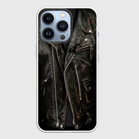 Чехол для iPhone 13 Pro с принтом Косуха терминатора ,  |  | Тематика изображения на принте: арнольд | доспехи | замки | застежки | касуха | клепки | кожа | кожаная | кожанка | костюм | косуха | куртец | куртка | молнии | панк | потертая | рок | старая | терминатор | тертая