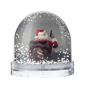 Снежный шар с принтом Very Bad Santa , Пластик | Изображение внутри шара печатается на глянцевой фотобумаге с двух сторон | 