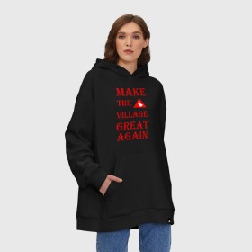 Худи SuperOversize хлопок с принтом THE GREAT GOOSE , 70% хлопок, 30% полиэстер, мягкий начес внутри | карман-кенгуру, эластичная резинка на манжетах и по нижней кромке, двухслойный капюшон
 | meme | untitled goose game | злой гусь | мем | птица