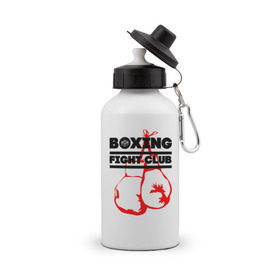 Бутылка спортивная с принтом Boxing Fight club , металл | емкость — 500 мл, в комплекте две пластиковые крышки и карабин для крепления | boxer | boxing | boxing gloves | fight club | бойцовский клуб | бокс | боксер | боксерские перчатки