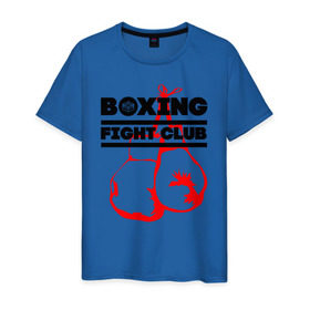 Мужская футболка хлопок с принтом Boxing Fight club , 100% хлопок | прямой крой, круглый вырез горловины, длина до линии бедер, слегка спущенное плечо. | boxer | boxing | boxing gloves | fight club | бойцовский клуб | бокс | боксер | боксерские перчатки
