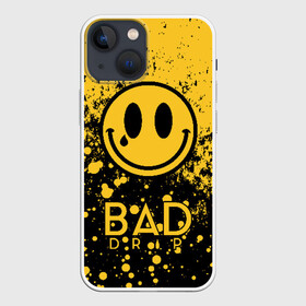 Чехол для iPhone 13 mini с принтом BAD DRIP ,  |  | bad | baddrip | cloud | coil | drip | smoke | vape | wape | бак | вейп | вейпер | дрипка | дым | койл | культура | мод | облако | пар | хипстер