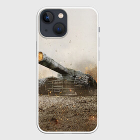 Чехол для iPhone 13 mini с принтом Танки ,  |  | battle | game | tank | tanks | war | wearpon | wot | бой | война | вот | игра | оружие | танк | танки