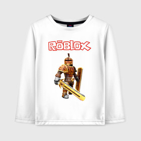 Детский лонгслив хлопок с принтом ROBLOX , 100% хлопок | круглый вырез горловины, полуприлегающий силуэт, длина до линии бедер | roblox | roblox simulator. | код роблокс | роблокс | роблокс симулятор