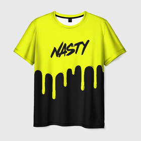 Мужская футболка 3D с принтом NASTY JUICE , 100% полиэфир | прямой крой, круглый вырез горловины, длина до линии бедер | bad | baddrip | cloud | coil | drip | juice | nasty | smoke | vape | wape | бак | бэд дрип | вейп | вейпер | дрипка | дым | койл | культура | мод | нэсти | облако | пар | хипстер