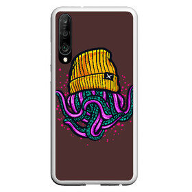 Чехол для Honor P30 с принтом Octopus(Lil Peep GBC) , Силикон | Область печати: задняя сторона чехла, без боковых панелей | gbc | lil | peep | rap | rock | бордовый | желтый | зеленый | исполнитель | картинка | надпись на спине | осьминог | редактируемый дизайн | рок | рэп | рэпер | сочный цвет | фиолетовый