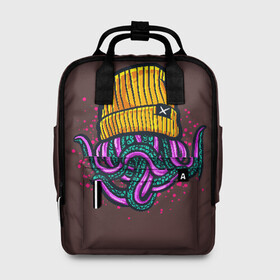 Женский рюкзак 3D с принтом Octopus(Lil Peep, GBC) , 100% полиэстер | лямки с регулируемой длиной, сверху ручки, чтобы рюкзак нести как сумку. Основное отделение закрывается на молнию, как и внешний карман. Внутри два дополнительных кармана, один из которых закрывается на молнию. По бокам два дополнительных кармашка, куда поместится маленькая бутылочка
 | Тематика изображения на принте: gbc | lil | peep | rap | rock | бордовый | желтый | зеленый | исполнитель | картинка | надпись на спине | осьминог | редактируемый дизайн | рок | рэп | рэпер | сочный цвет | фиолетовый