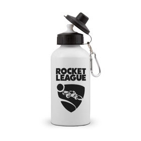 Бутылка спортивная с принтом ROCKET LEAGUE , металл | емкость — 500 мл, в комплекте две пластиковые крышки и карабин для крепления | racing. | rocket league | rocket league garage | rocket trade | гонки | рокет лига