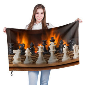 Флаг 3D с принтом Шахматы , 100% полиэстер | плотность ткани — 95 г/м2, размер — 67 х 109 см. Принт наносится с одной стороны | дамка | доска | игра | игры | камин | конь | король | огне | огнём | огненное | огонь | пешка | пламя | слон | ферзь | фигурки | фигуры | шахматная | шахматы