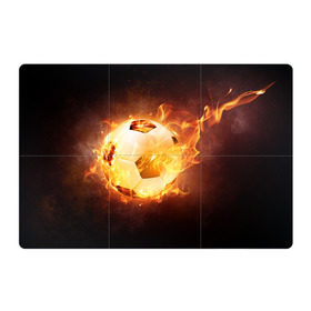 Магнитный плакат 3Х2 с принтом Огненный мяч , Полимерный материал с магнитным слоем | 6 деталей размером 9*9 см | Тематика изображения на принте: 