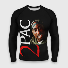 Мужской рашгард 3D с принтом 2pac ,  |  | 2pac | nigga | oldschool | pac | rap | нигга | олдскулл | пак | рэп | тупак