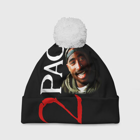 Шапка 3D c помпоном с принтом 2pac , 100% полиэстер | универсальный размер, печать по всей поверхности изделия | 2pac | nigga | oldschool | pac | rap | нигга | олдскулл | пак | рэп | тупак